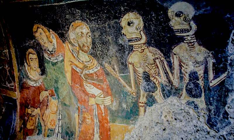Melfi, cripta di santa margherita, monito dei morti
